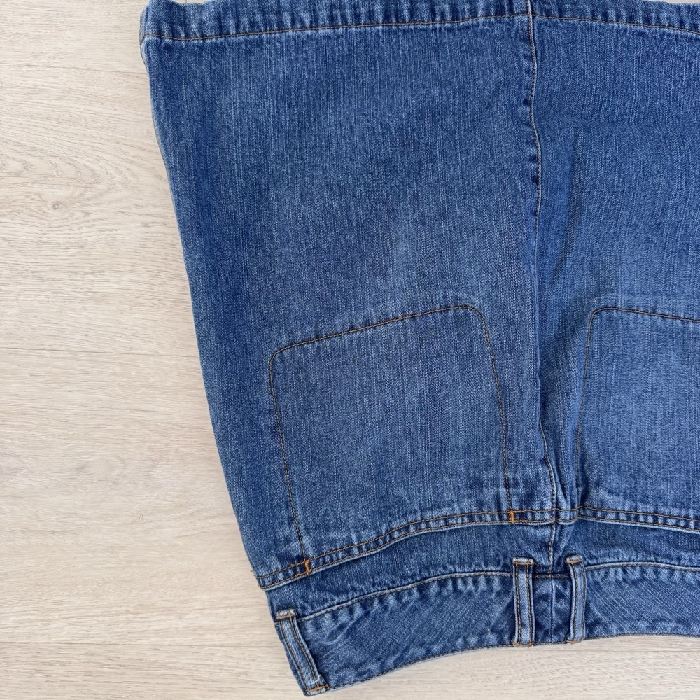 The Limited Denim Mini Skirt Size 4 Y2K Dark Wash Stretch Vintage-2003 - Picture 9 of 10